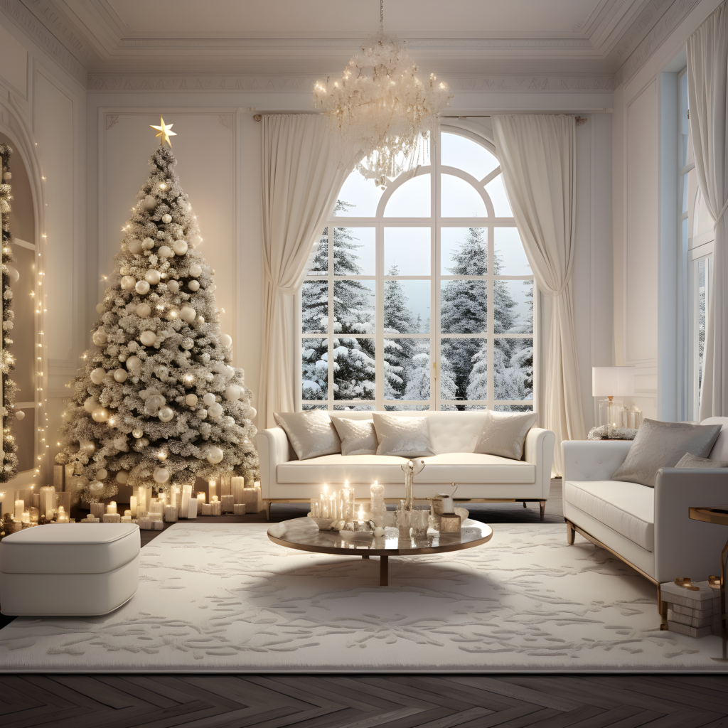 How to decorate your home in time for Christmas in the all-white trend ...